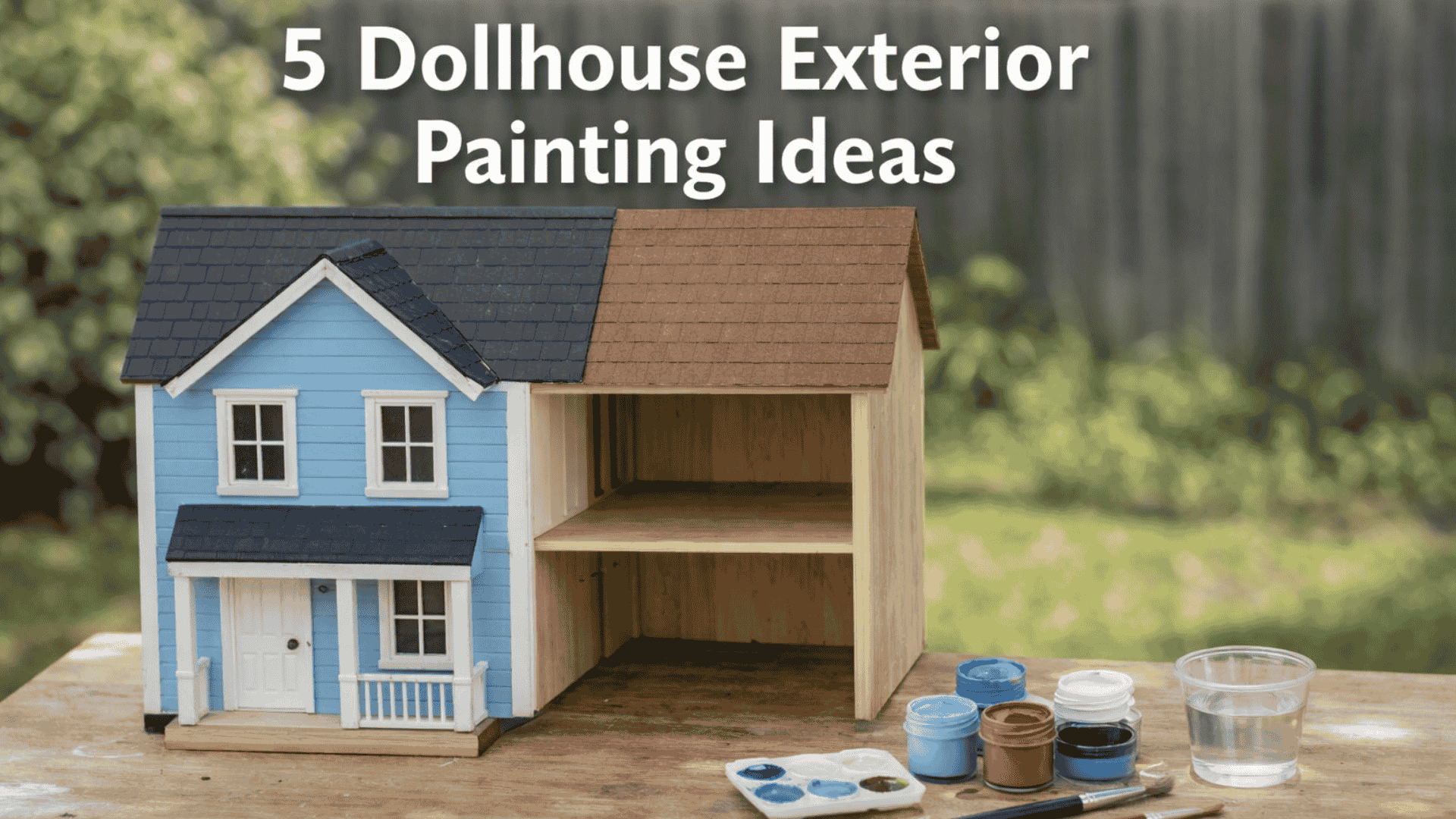 5 painting ideas for dollhouse exteriors