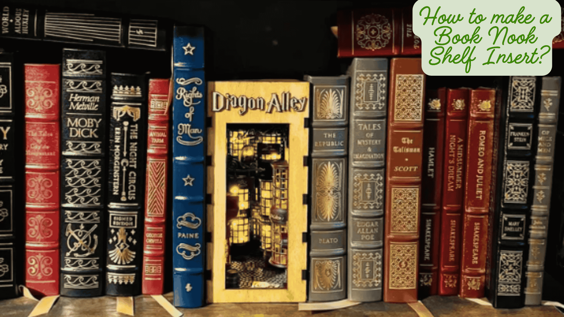 How to make a Book Nook Shelf Insert