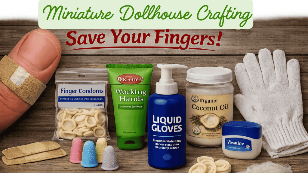Why Miniature Crafting Is Ruining My Fingers (And How I Fixed It) Miniature Dollhouse Crafting - save your fingers