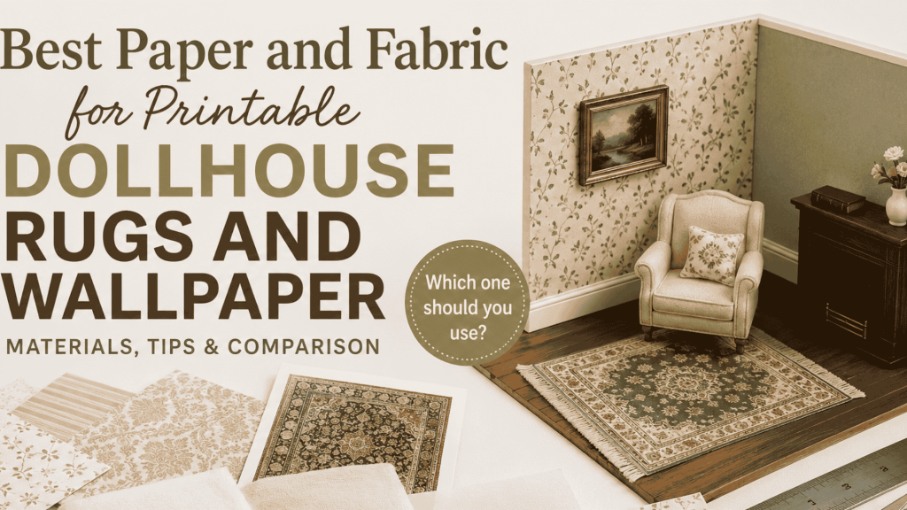 Best Paper and Fabric for Printable Dollhouse Rugs and Wallpaper best printable paper for dollhouse rugs and wallpaper