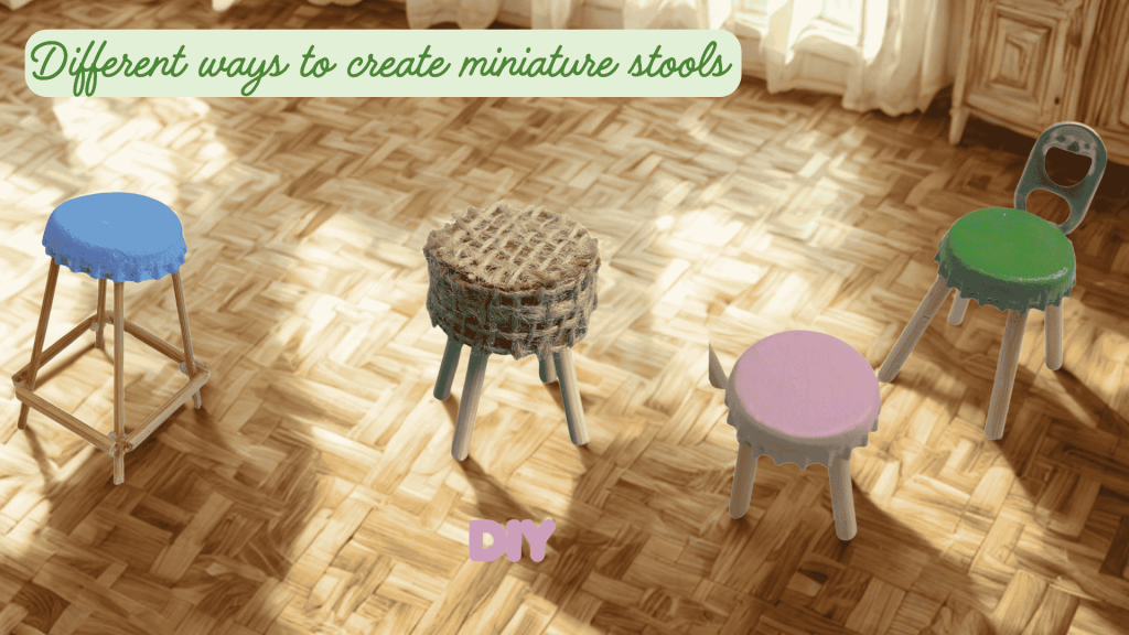 different ways to create miniature stools