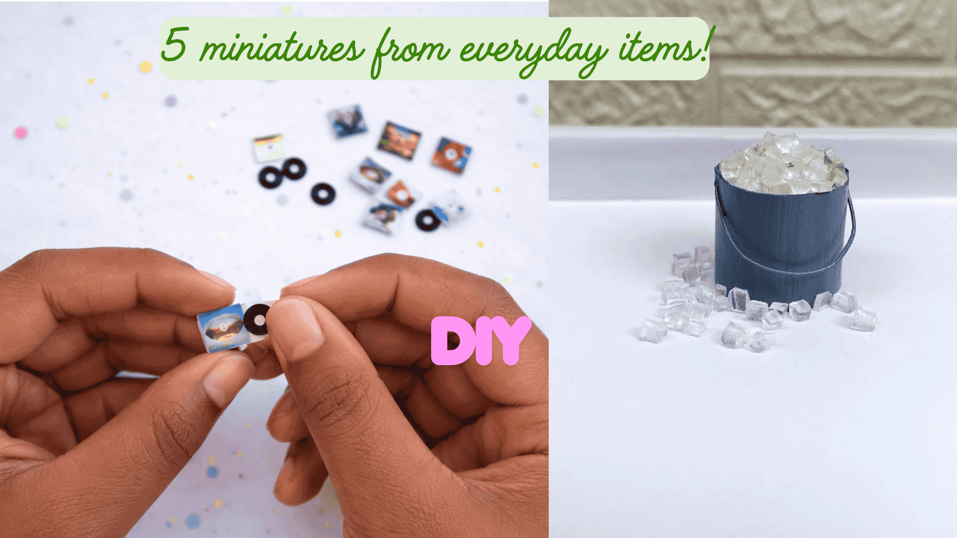diy miniatures from everyday items