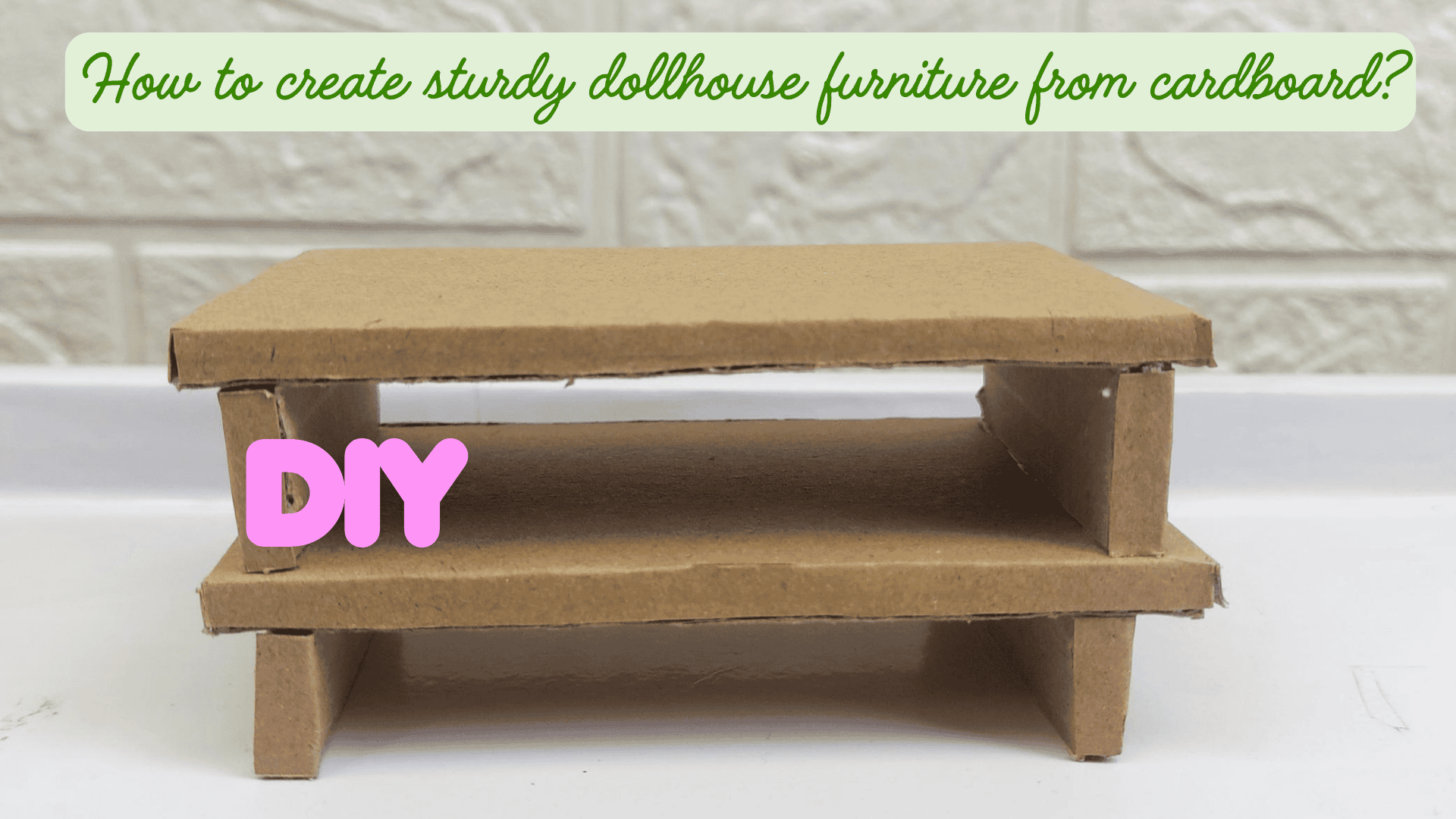 diy sturdy cardboard dollhouse furniture