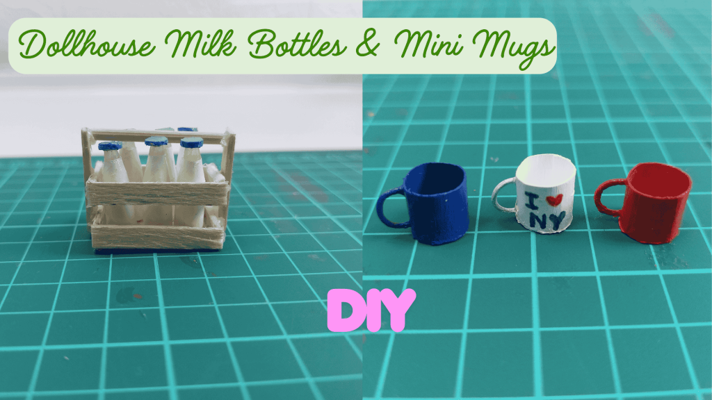 dollhouse tutorials miniature mugs and miniature milk bottles