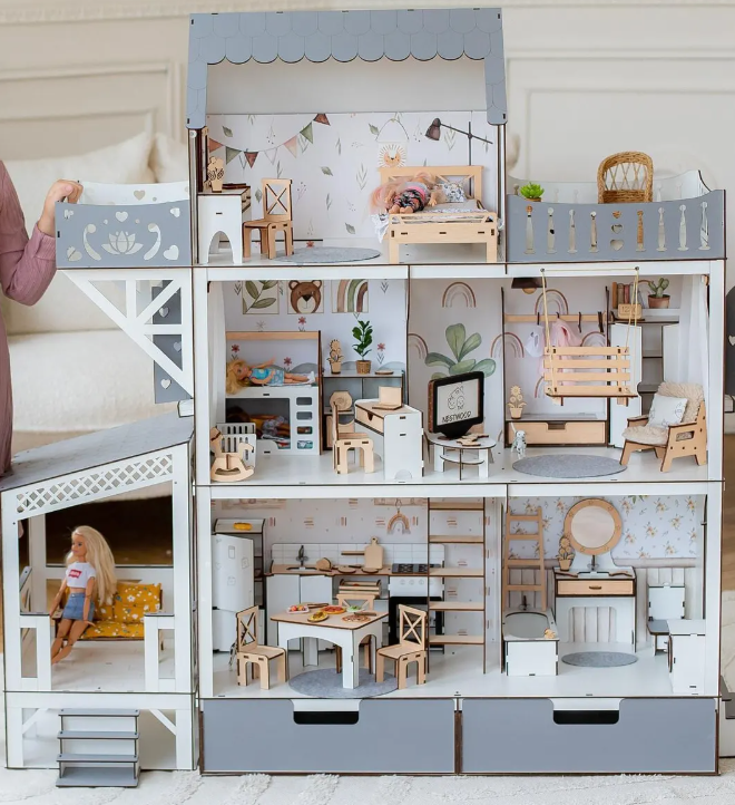 fully furnished dollhouse from the ukrain