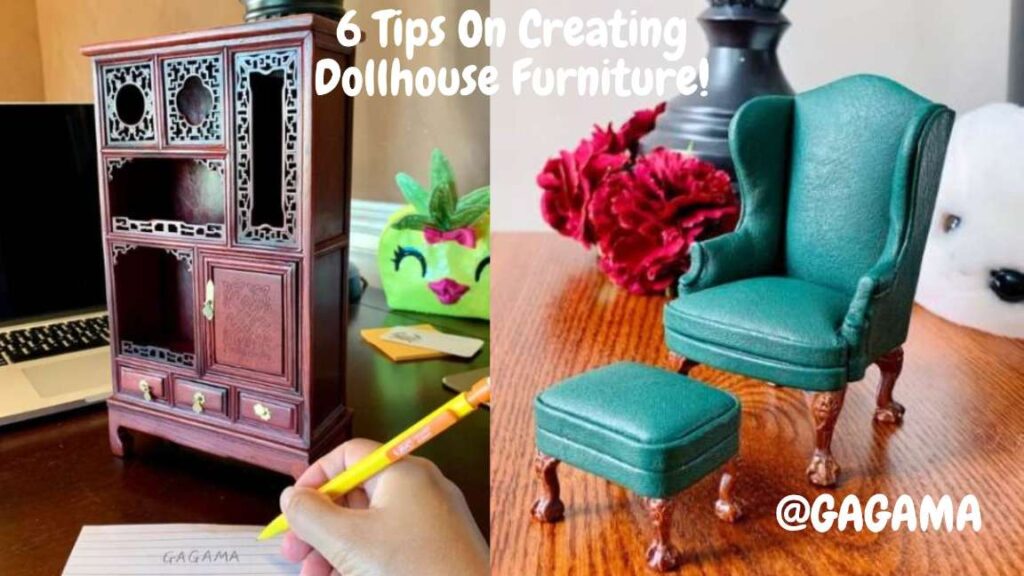 CONCISE Miniature Dollhouse Sofa & Jewelry Box - 1/6 Scale Pink Velvet Furniture For Dollhouses