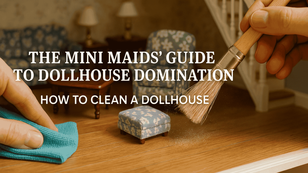 how to clean a dollhouse