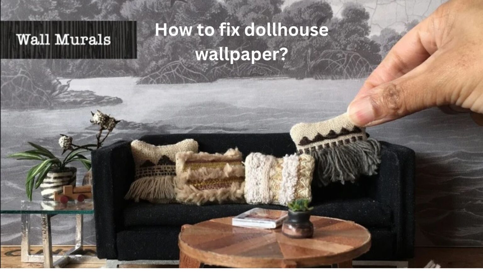 What Glue To Use On Dollhouse Paper And How To Stick It To The Walls?