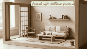 japandi style dollhouse furniture main pic