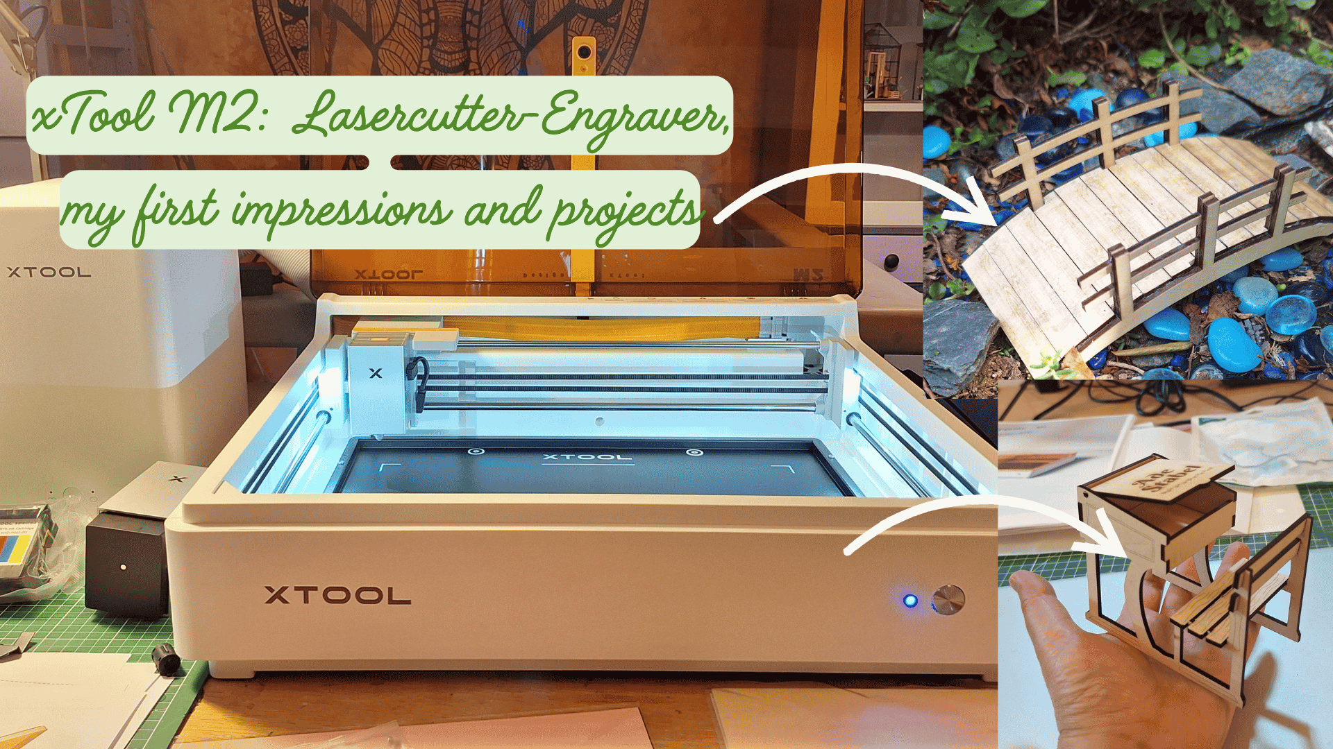 lasercutter engraver M2 xTool first impressions and reviews
