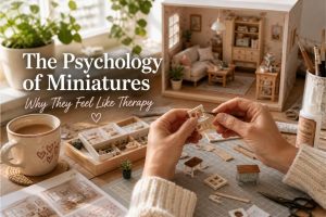 the pshycology of creating miniatures and dollhouses