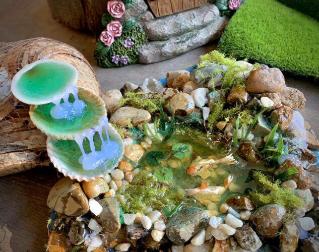 How To Create A Miniature Waterfall, Beach And StreamDIY style