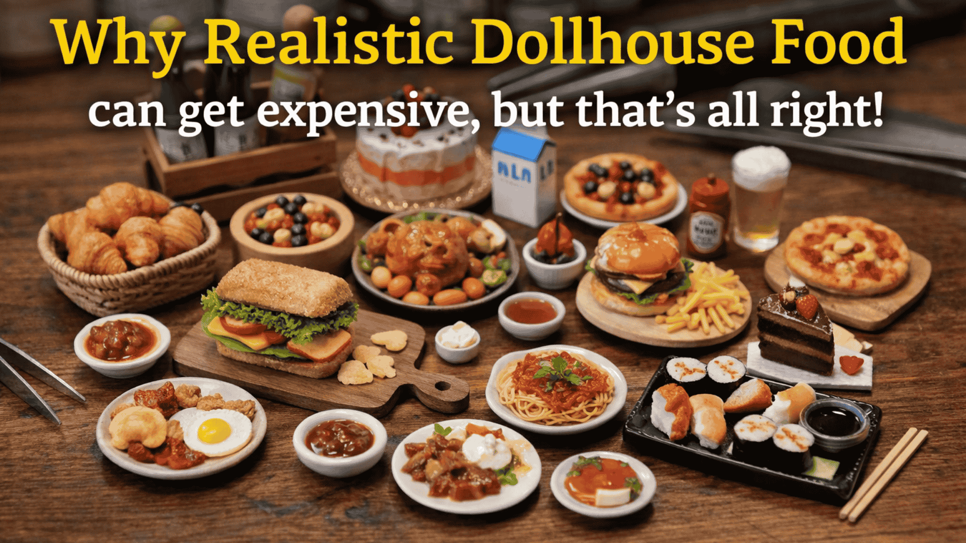 why dollhouse food can be hard to find and expensive