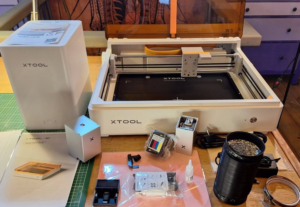 Hobby Laser Cutting Machines For Home Use And Beginners! xtool M2 unboxed